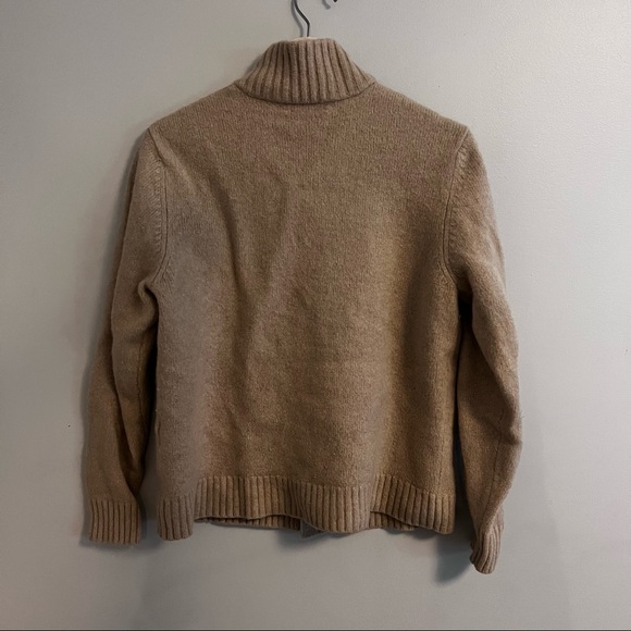 Vintage Wool Cashmere Lands’ End Cardigan Size L - Picture 3 of 5